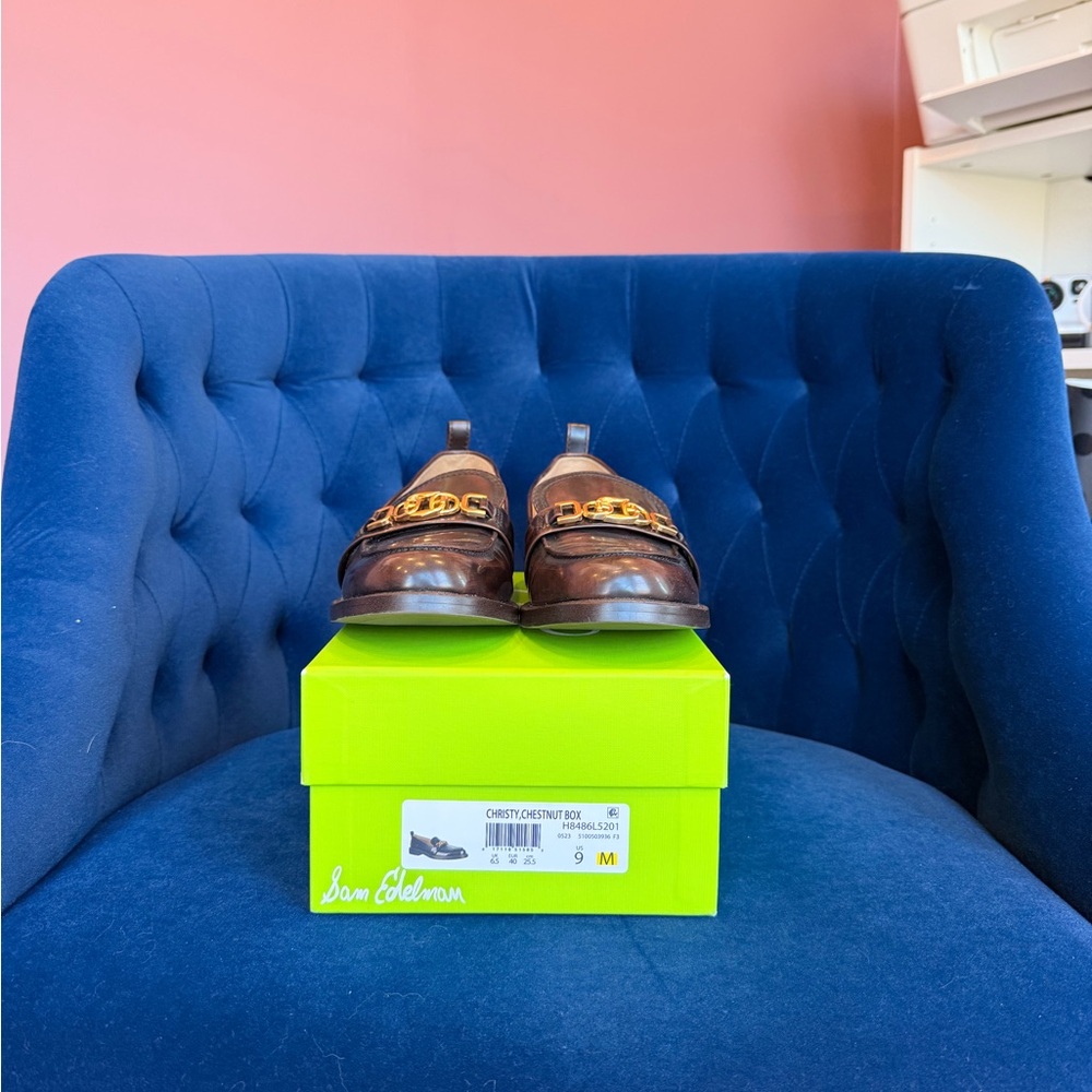 Sam Edelman Brown Loafers for Women US 9